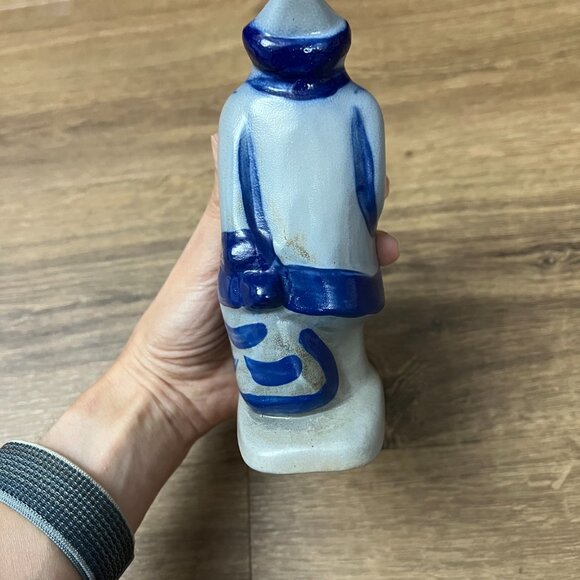 1996 Eldreth Pottery Salt Glaze Santa Claus Figurine - Picture 6 of 9